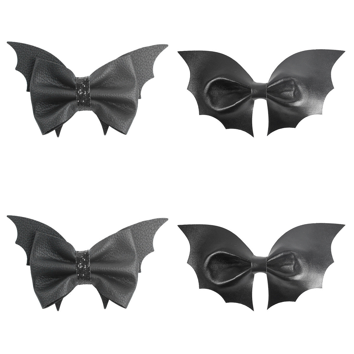 Wholesale Leather Batwing Kids Hair Clips